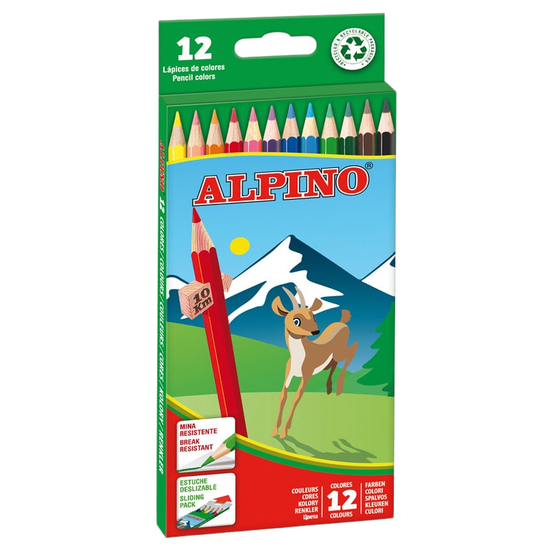 ESTUCHE 12 LÁPICES DE COLORES ALPINO