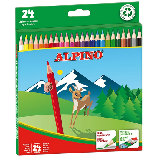 ESTUCHE 24 LÁPICES DE COLORES ALPINO