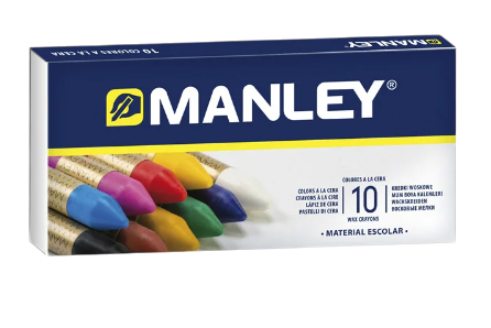 ESTUCHE 10 CERAS MANLEY