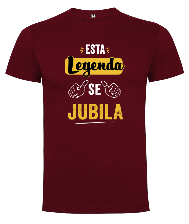 CAMISETA “ESTA LEYENDA SE JUBILA” 100% ALGODÓN