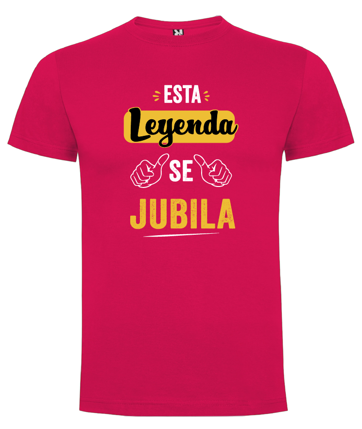 CAMISETA “ESTA LEYENDA SE JUBILA” 100% ALGODÓN