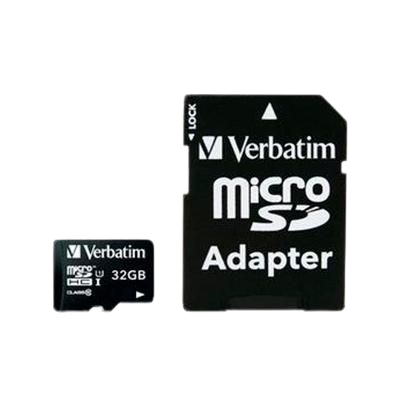 VERBATIM TARJETA MICRO SDHC 32GB CLASE 10 C/ADAPTADOR