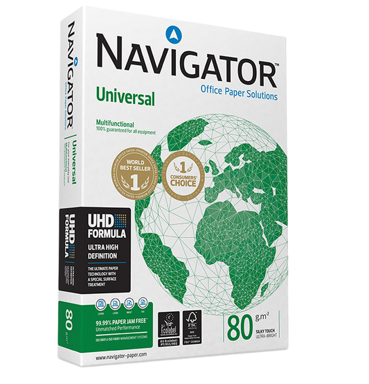 PAPEL NAVIGATOR UNIVERSAL 80 g/m² - 500 HOJAS